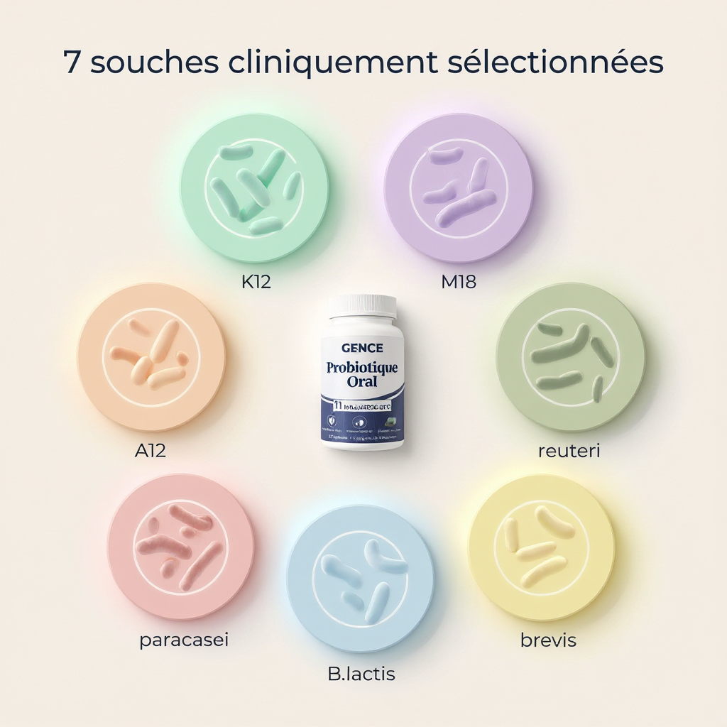 Probiotique Super Gence - Apaise les gencives durablement et restaure le microbiote buccal