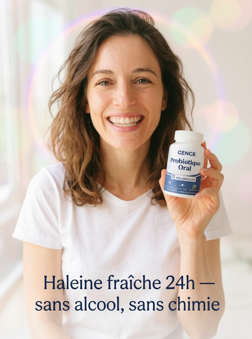 Probiotique Super Gence - Apaise les gencives durablement et restaure le microbiote buccal