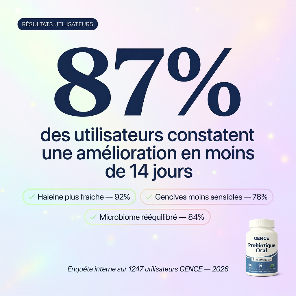 Probiotique Super Gence - Apaise les gencives durablement et restaure le microbiote buccal