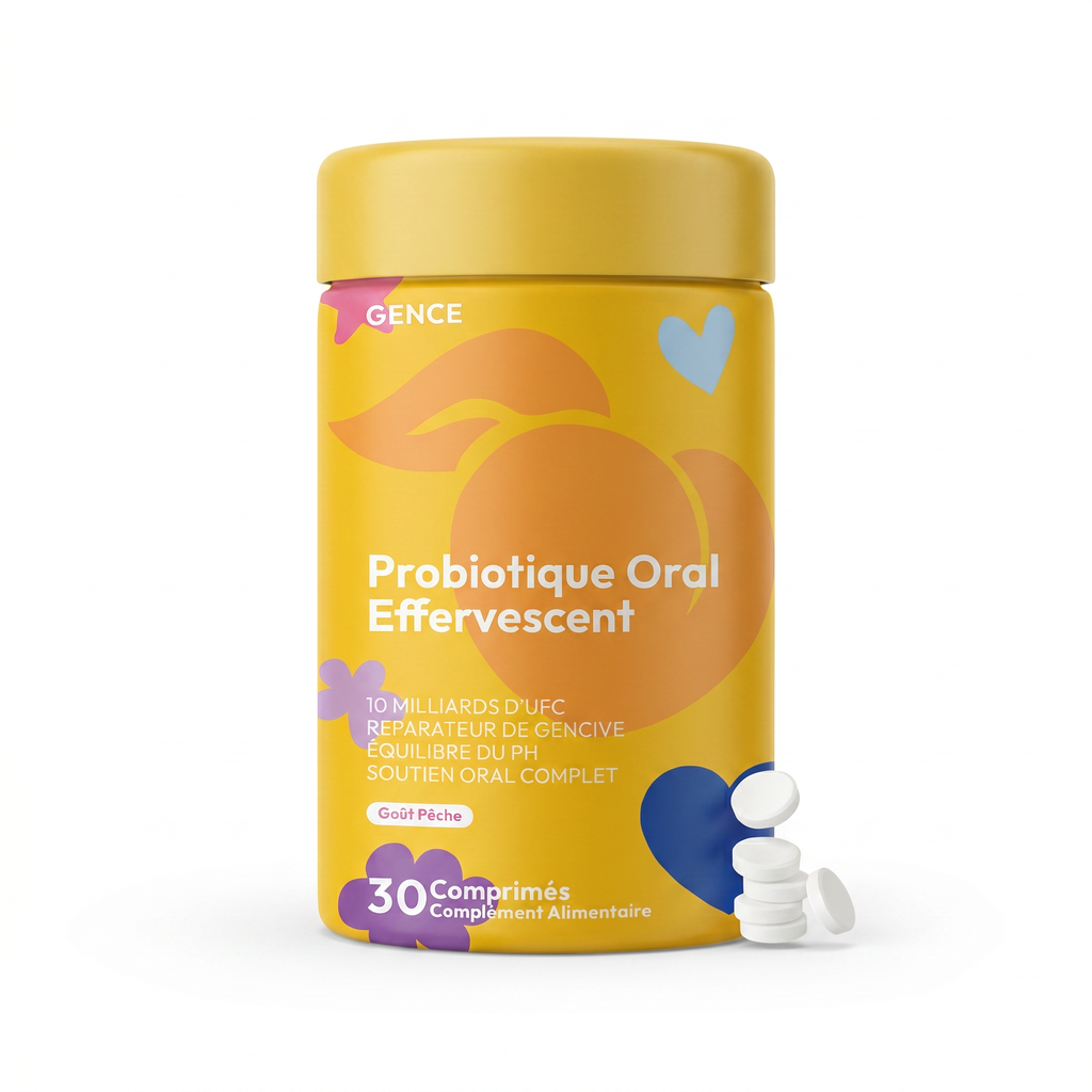 Probiotique Oral Effervescent - packshot principal fond blanc