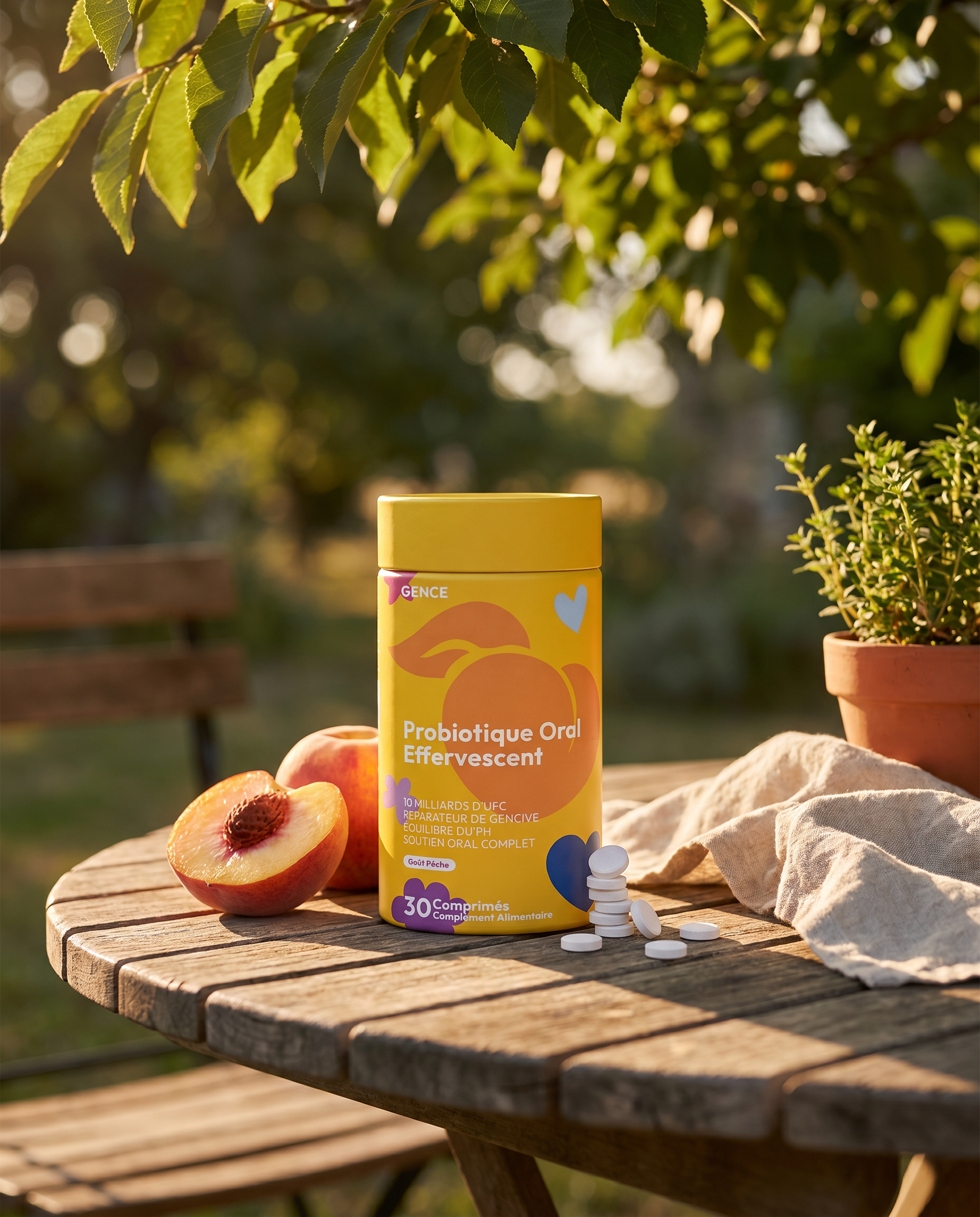 Probiotique Oral Effervescent - lifestyle jardin